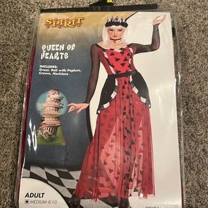 Gently Used Queen of Hearts Costume Adult Medium 8/10